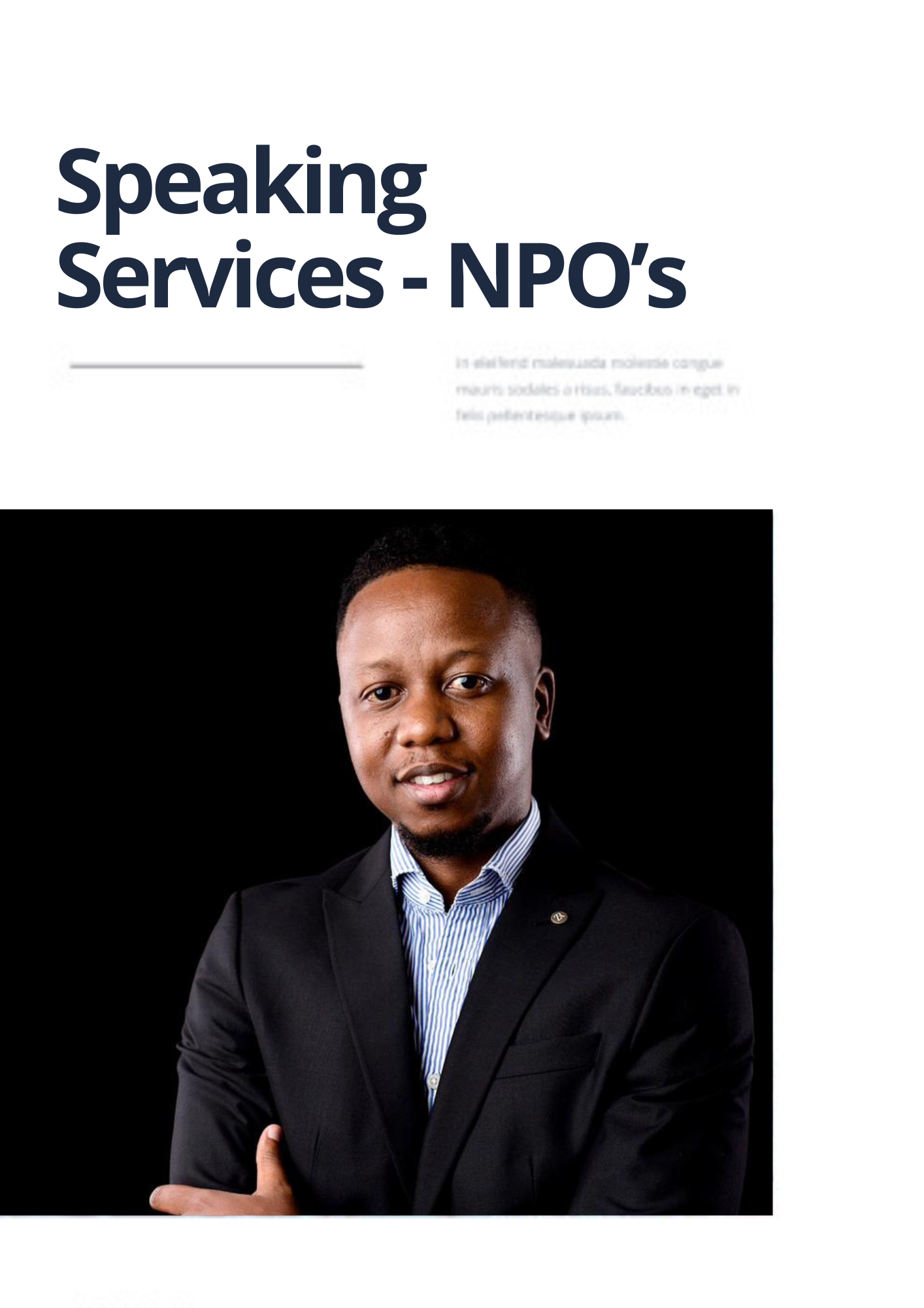 speaking services program director