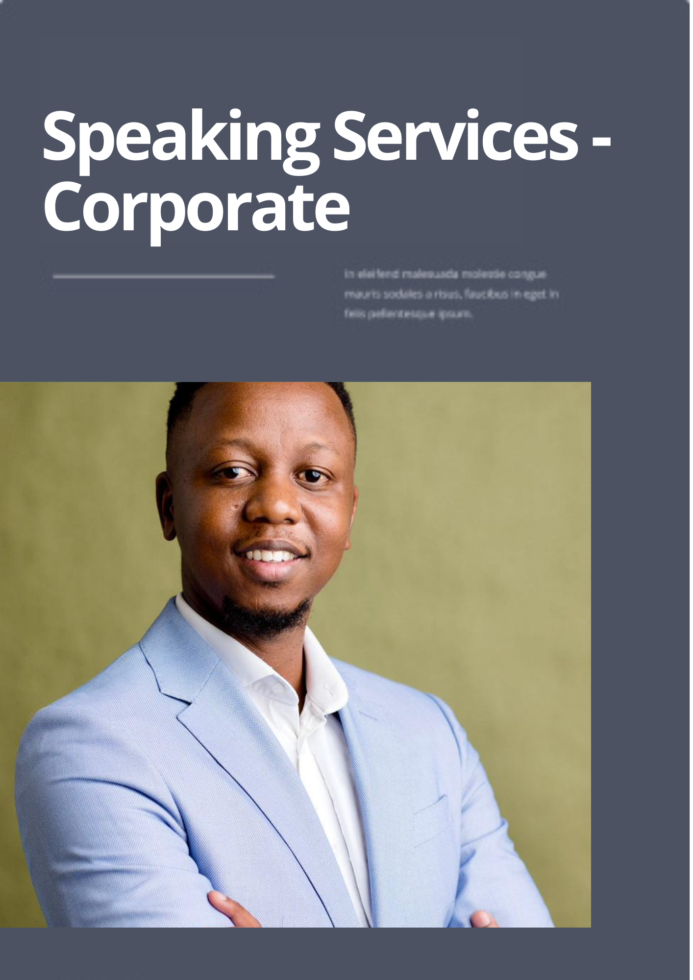 speaking services program director