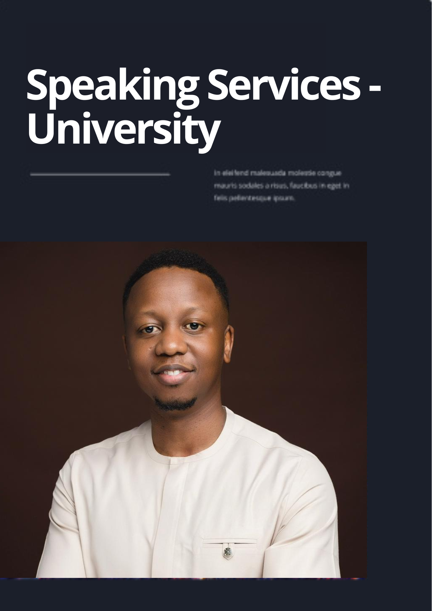 speaking services program director